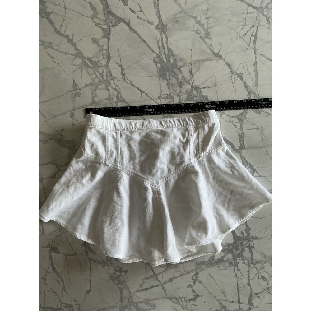 Aerie white size M ruffle mini skirt